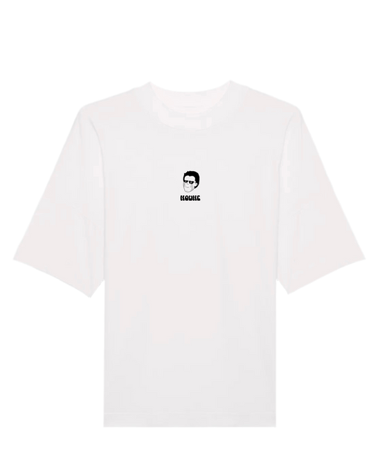 MOUNE OVERSIZED WHITE UNISEX TEE-SHIRT